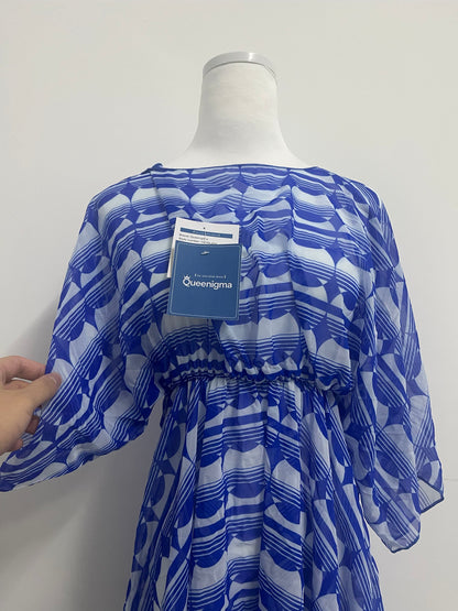 Queenigma Kimono Dresses Coverup for Women Open Front Striped Maxi Cardigan Beach Cover Up