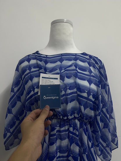 Queenigma Kimono Dresses Coverup for Women Open Front Striped Maxi Cardigan Beach Cover Up