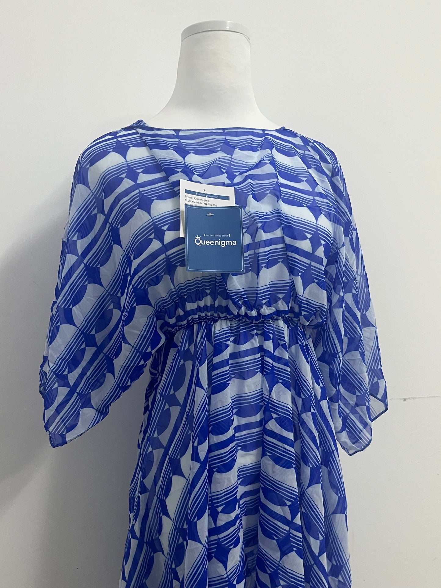 Queenigma Kimono Dresses Coverup for Women Open Front Striped Maxi Cardigan Beach Cover Up