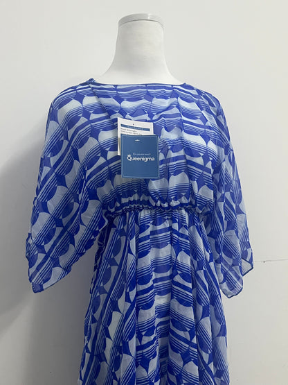 Queenigma Kimono Dresses Coverup for Women Open Front Striped Maxi Cardigan Beach Cover Up