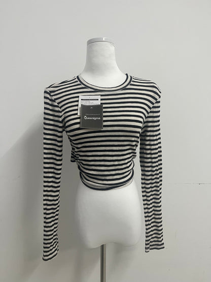 Queenigma Women's Mock Turtleneck Long Sleeve Slim Fit Stretch Striped T-Shirts Tunic Tops Fall Fashion Trendy Outfits Clothes