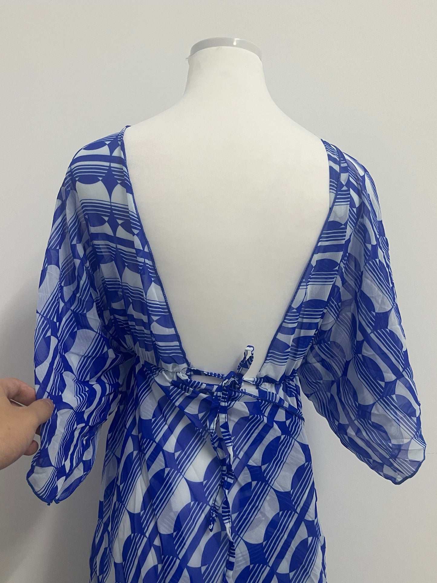 Queenigma Kimono Dresses Coverup for Women Open Front Striped Maxi Cardigan Beach Cover Up