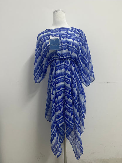 Queenigma Kimono Dresses Coverup for Women Open Front Striped Maxi Cardigan Beach Cover Up