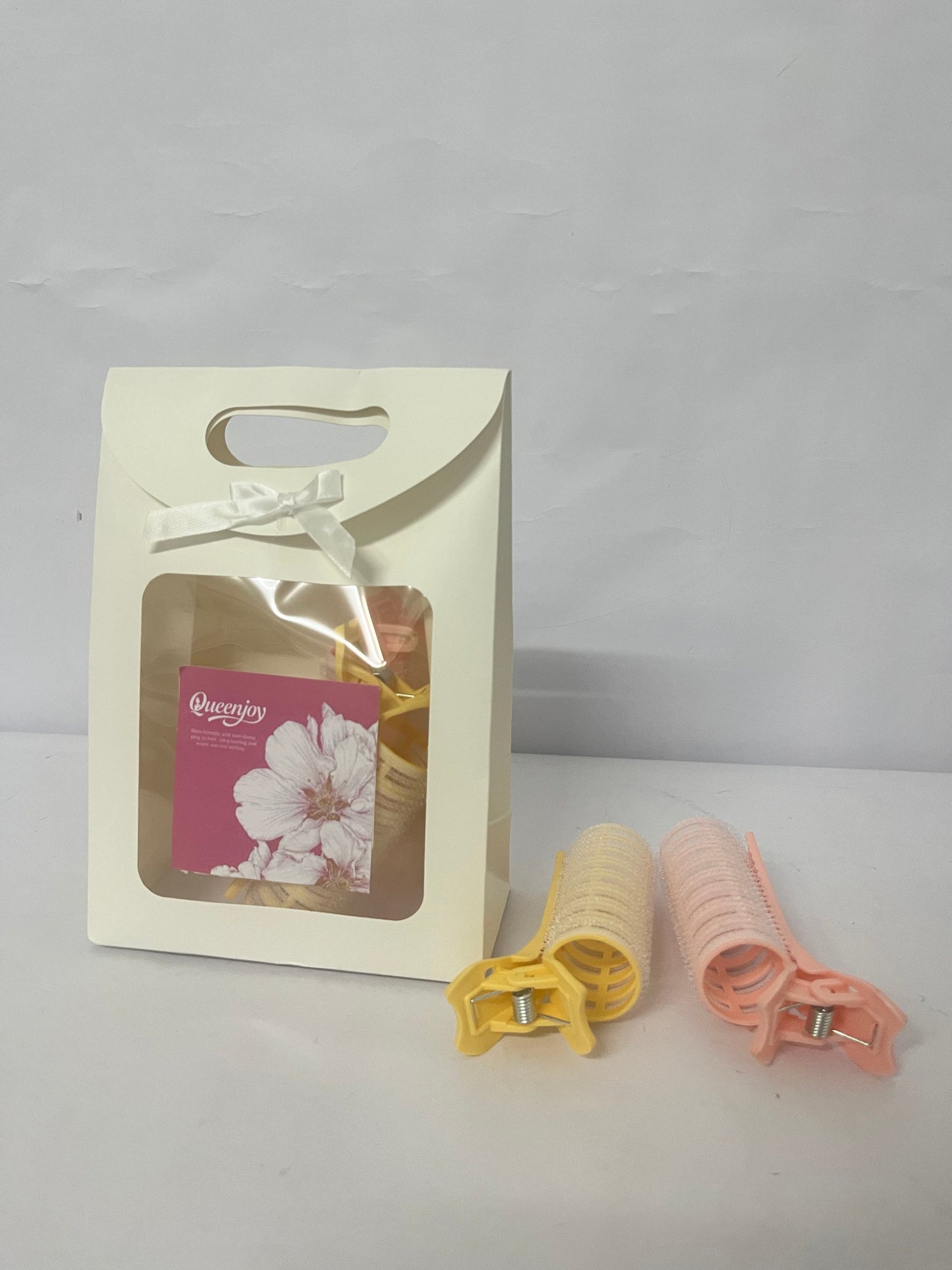 Queenjoy 4PCS Self Grip  Non-electric hair rollers  Hair Curlers Pro Salon Hairdressing Curler DIY Curly Hairstyle Hair Rollers   for Women Medium Short Hair(Mix)