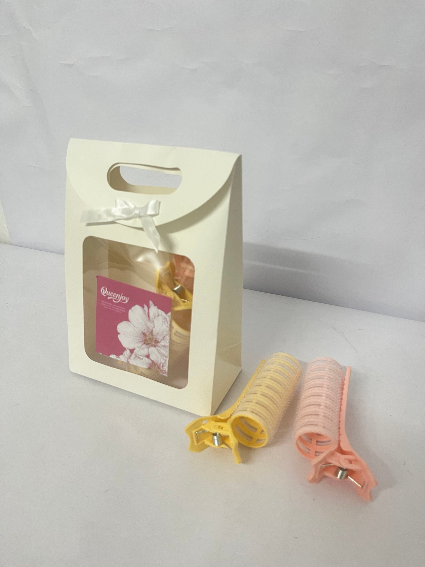 Queenjoy 4PCS Self Grip  Non-electric hair rollers  Hair Curlers Pro Salon Hairdressing Curler DIY Curly Hairstyle Hair Rollers   for Women Medium Short Hair(Mix)