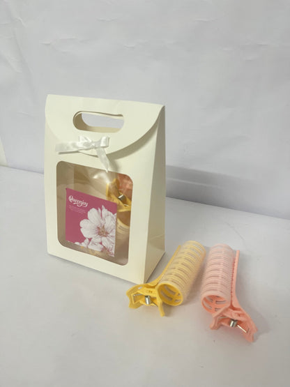 Queenjoy 4PCS Self Grip  Non-electric hair rollers  Hair Curlers Pro Salon Hairdressing Curler DIY Curly Hairstyle Hair Rollers   for Women Medium Short Hair(Mix)