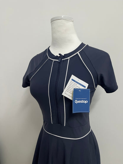 Questop Rash Guard Swimsuit Modest Swim Set UPF 50 Bathing Suit Beach Swimwear