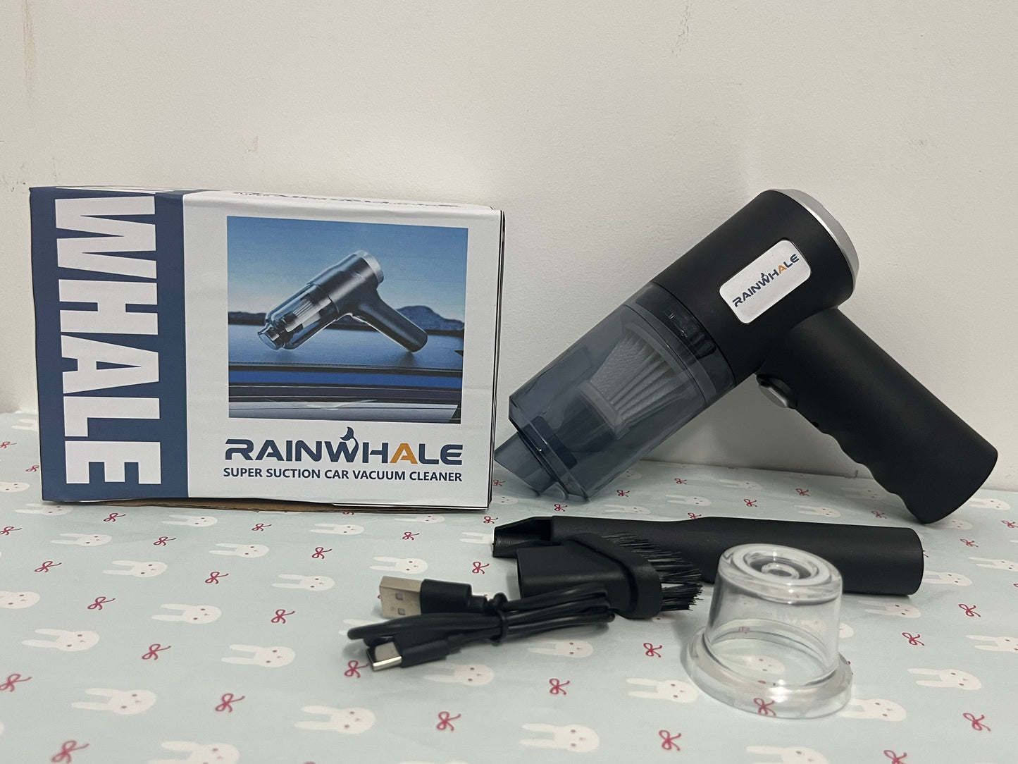RAINWHALE Electric vacuum cleaners Handheld Vacuum Cordless Cleaner,Powerful Portable and Dust Buster Hand Vcauum Rechargeable with Large-Capacity Battery for CarPetOfficeHome