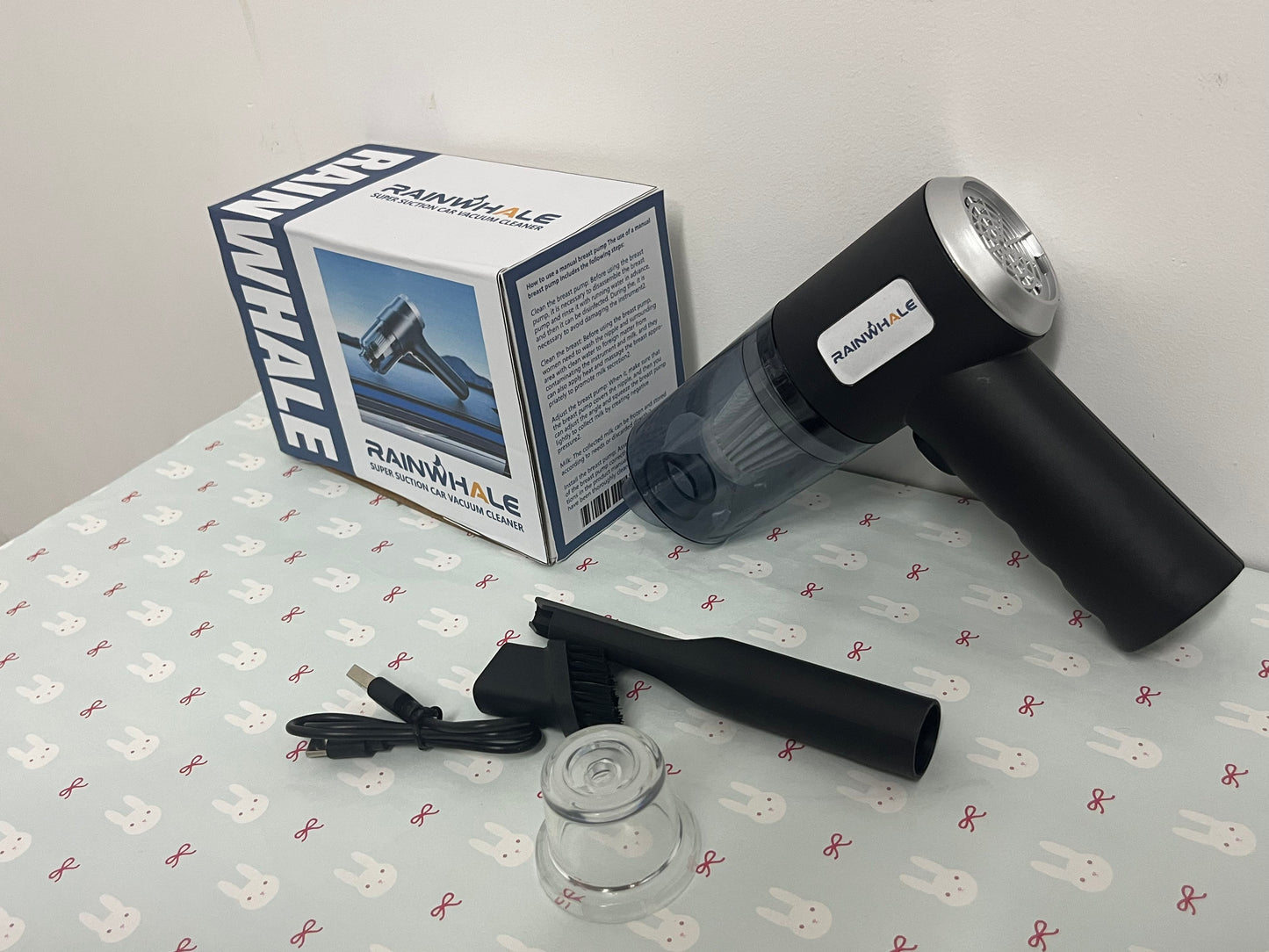 RAINWHALE Electric vacuum cleaners Handheld Vacuum Cordless Cleaner,Powerful Portable and Dust Buster Hand Vcauum Rechargeable with Large-Capacity Battery for CarPetOfficeHome