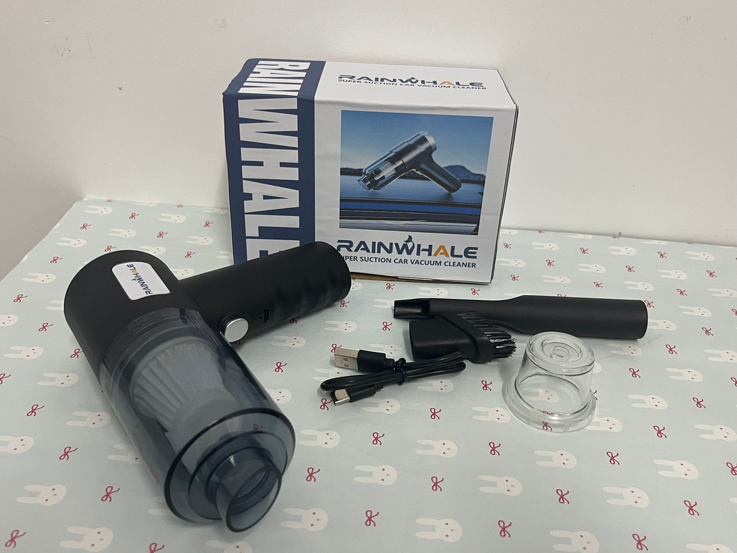 RAINWHALE Electric vacuum cleaners Handheld Vacuum Cordless Cleaner,Powerful Portable and Dust Buster Hand Vcauum Rechargeable with Large-Capacity Battery for CarPetOfficeHome
