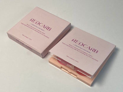 REDCARB Blush 4-pan blush with dimensions 2.5 x 4 (cm/inches),Cruelty-Free Matte Pink and Orange Powder,Shimmer Illuminator Highlighters for a Glowing Look