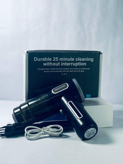 REDOSTRICH Mini Vacuum Cleaner for,2 in 1 Keyboard Vacuum Cleaner Wireless Handheld,Car Vacuum with Brushless Motor High Power 120W Rechargeable Easy to Clean Car Interior (Black)