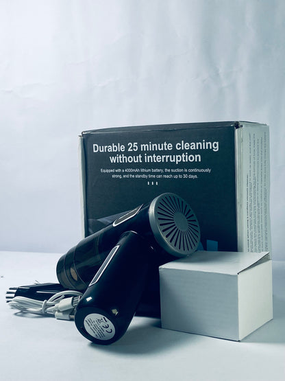 REDOSTRICH Mini Vacuum Cleaner for,2 in 1 Keyboard Vacuum Cleaner Wireless Handheld,Car Vacuum with Brushless Motor High Power 120W Rechargeable Easy to Clean Car Interior (Black)