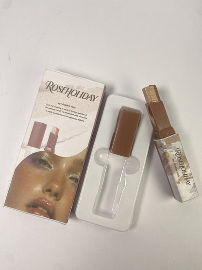 ROSEHOLIDAY Highlighter Makeup Stick Highlighter Bronzer Stick Glow Face Illuminator Highlight Contouring Sticks Waterproof Long-lasting