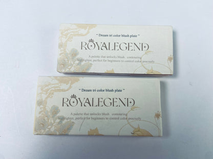 ROYALEGEND  3 Colors Matte Pink Blusher Palette  Long Lasting Cheek Makeup Smooth and Light Blush Powder for Face Beauty
