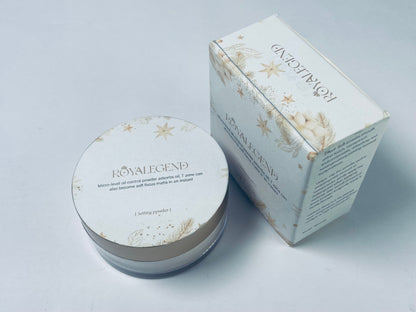 ROYALEGEND Mineral Setting Powder  Translucent Face Loose Blurring FinishingPowder Sheer Coverage Weightless and Oil Control. Extend Base Makeup
