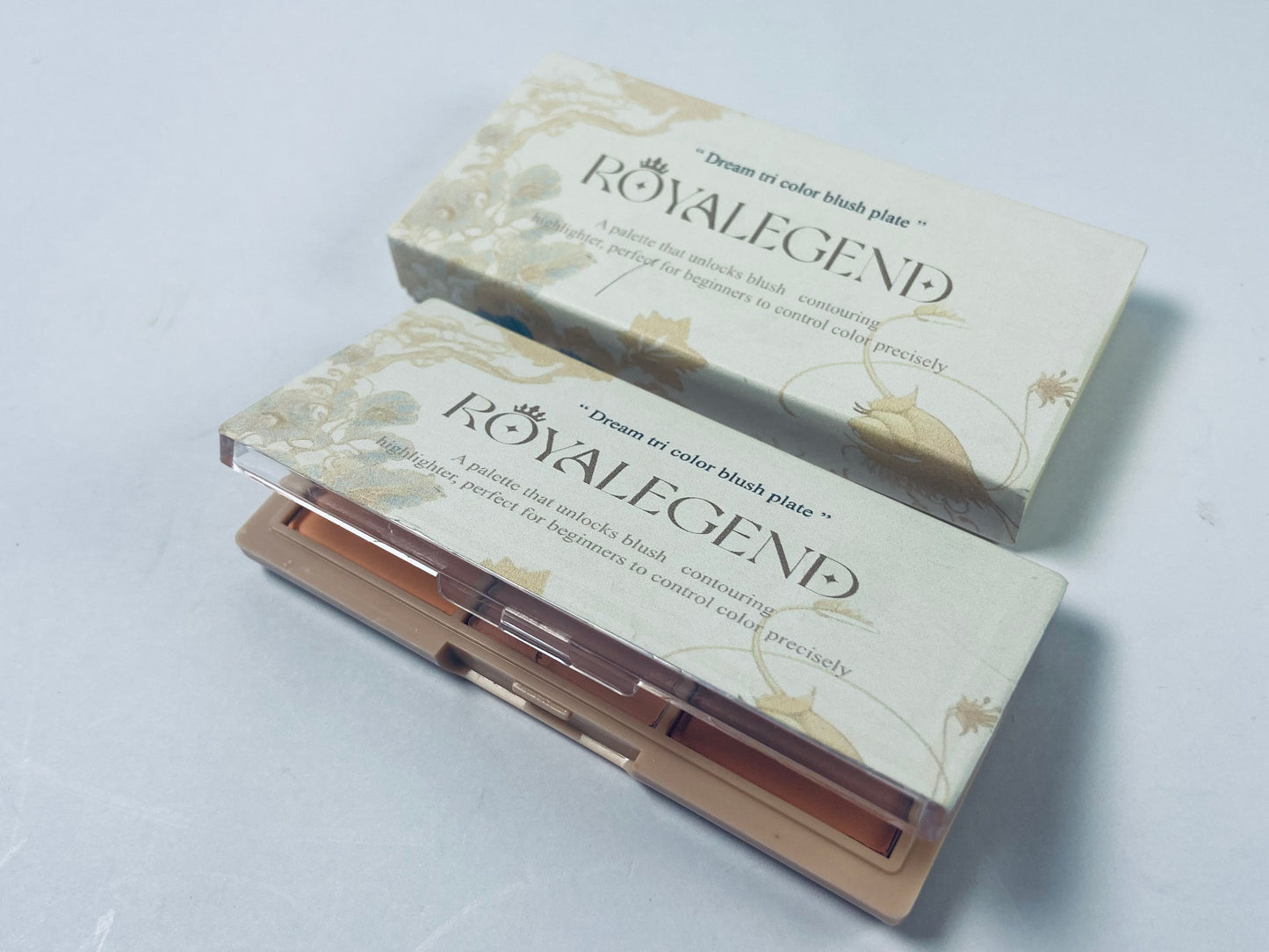 ROYALEGEND  3 Colors Matte Pink Blusher Palette  Long Lasting Cheek Makeup Smooth and Light Blush Powder for Face Beauty