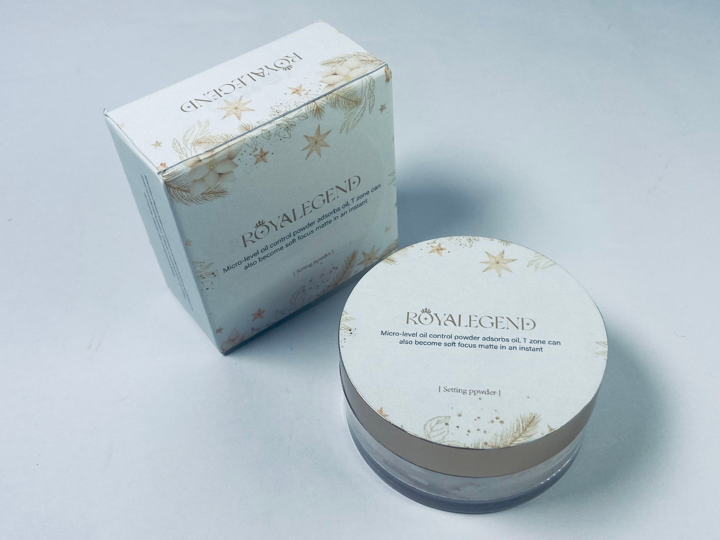 ROYALEGEND Mineral Setting Powder  Translucent Face Loose Blurring FinishingPowder Sheer Coverage Weightless and Oil Control. Extend Base Makeup