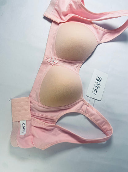 RUNININ Bras for Women Seamless Bra Full Coverage T Shirt Bralettes Push Up Bra Wireless Bra