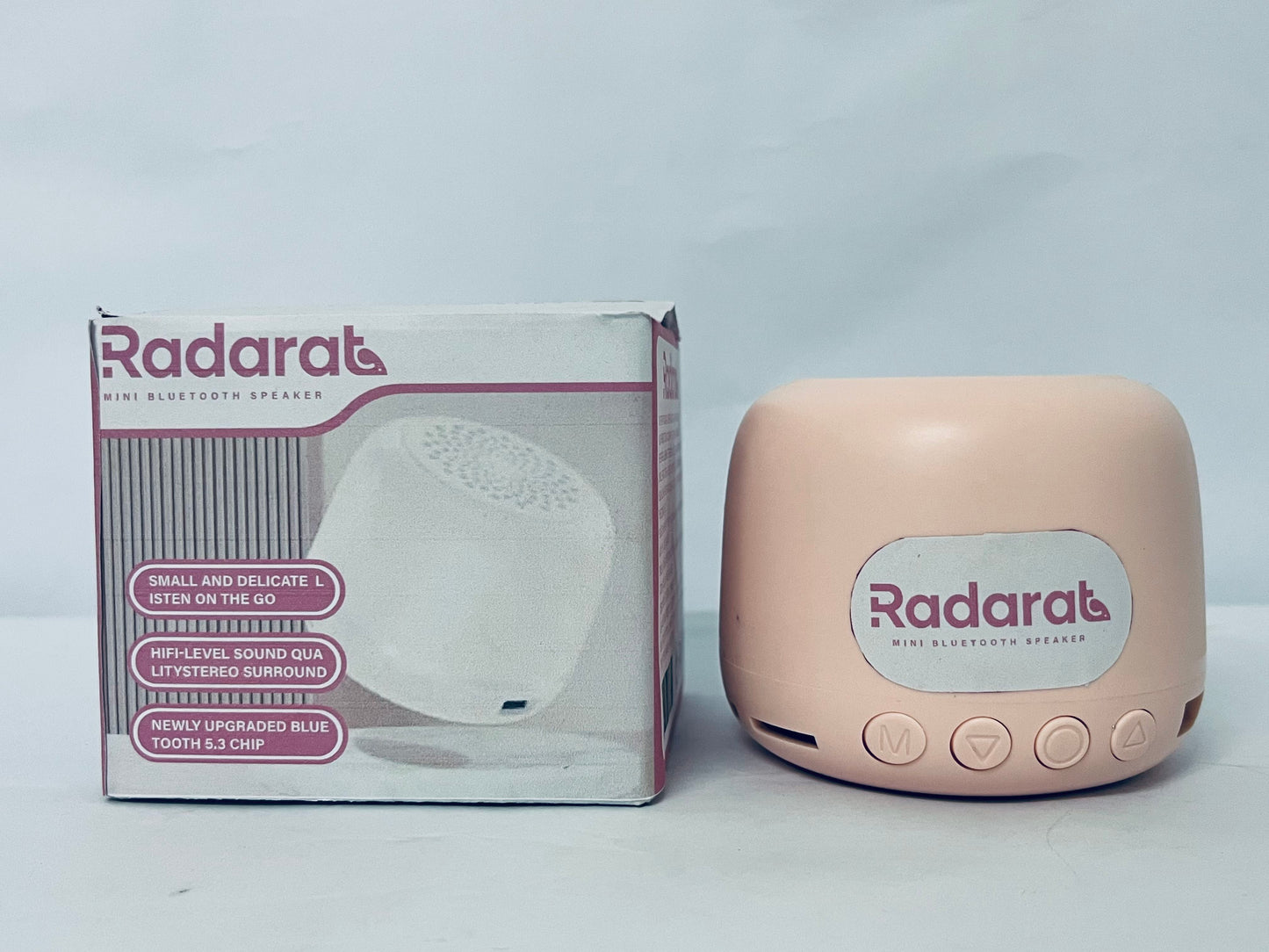 Radarat Portable Bluetooth Speakers, Deep Bass, Bluetooth 5.3, RGB Lights, Dual Pairing, 30H Playtime for Home, Outdoor, Party