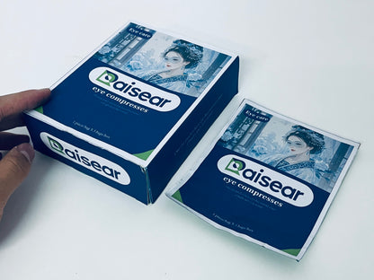 Raisear Eye Compresses, Ancient Style Eye Patches for Relieving Eye Fatigue & Dryness, Portable Individually Wrapped Eye Patches