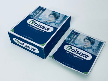 Raisear Eye Compresses, Ancient Style Eye Patches for Relieving Eye Fatigue & Dryness, Portable Individually Wrapped Eye Patches