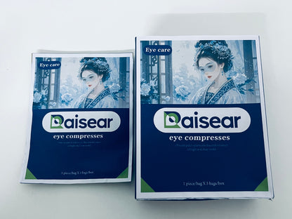 Raisear Eye Compresses, Ancient Style Eye Patches for Relieving Eye Fatigue & Dryness, Portable Individually Wrapped Eye Patches