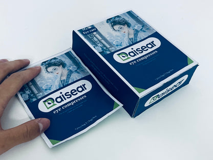 Raisear Eye Compresses, Ancient Style Eye Patches for Relieving Eye Fatigue & Dryness, Portable Individually Wrapped Eye Patches
