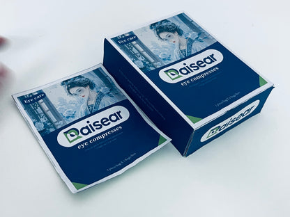 Raisear Eye Compresses, Ancient Style Eye Patches for Relieving Eye Fatigue & Dryness, Portable Individually Wrapped Eye Patches