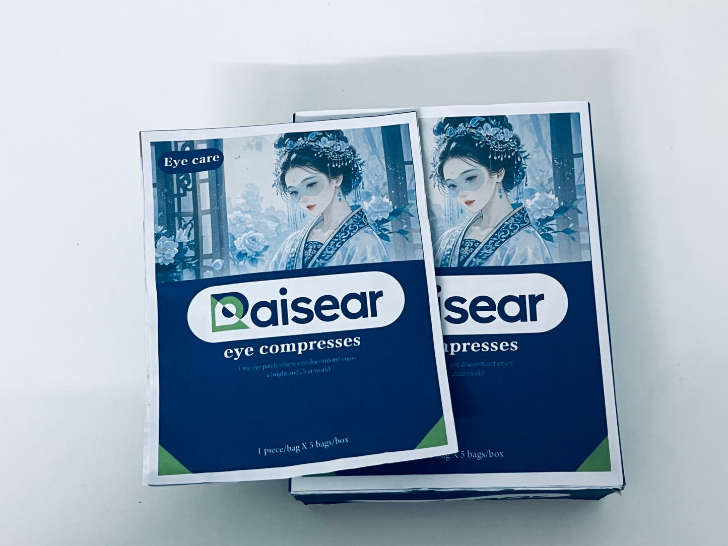 Raisear Eye Compresses, Ancient Style Eye Patches for Relieving Eye Fatigue & Dryness, Portable Individually Wrapped Eye Patches