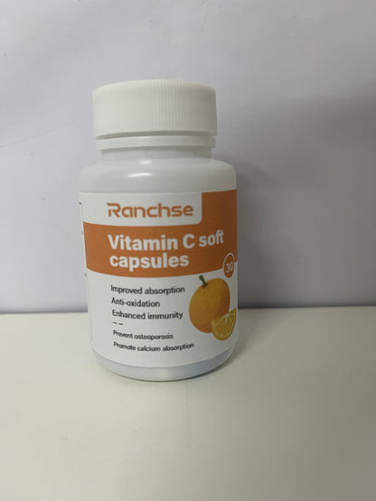 【Ranchse Vitamins】——Liquid Vitamin C Softgels, Daily Immune Defense & Collagen Support, Gluten-Free