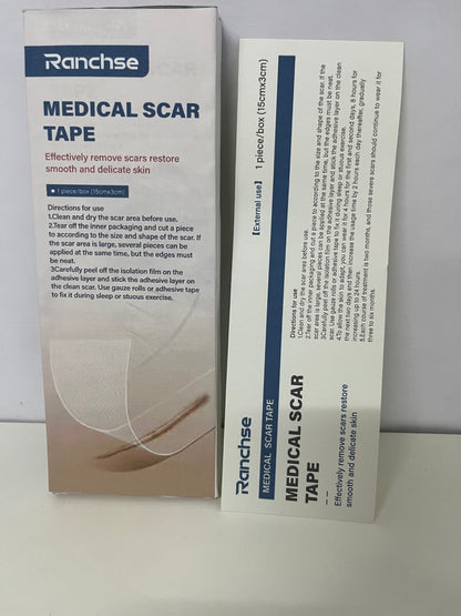 [Ranchse Medical dressings]——Ranchse Medical Silicone Scar Tape, Ultra-Thin Invisible Scar Treatment for Surgery & C-Section