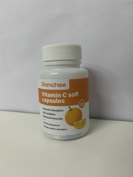 【Ranchse Vitamins】——Liquid Vitamin C Softgels, Daily Immune Defense & Collagen Support, Gluten-Free