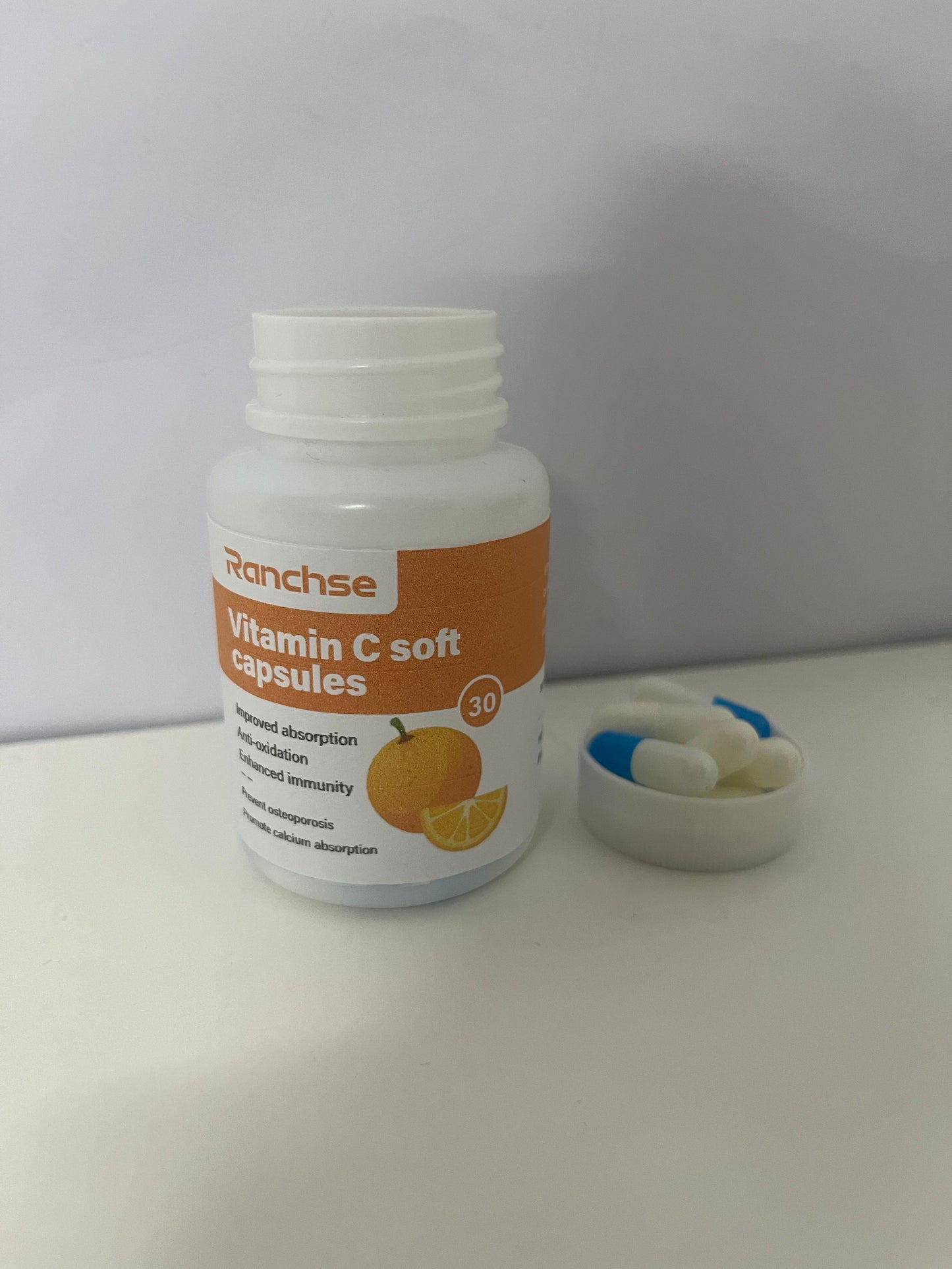 【Ranchse Vitamins】——Liquid Vitamin C Softgels, Daily Immune Defense & Collagen Support, Gluten-Free