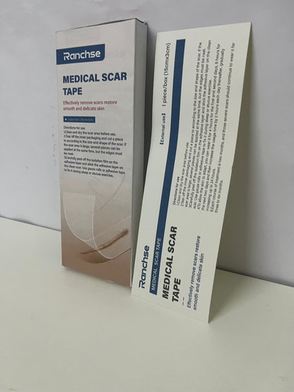 [Ranchse Medical dressings]——Ranchse Medical Silicone Scar Tape, Ultra-Thin Invisible Scar Treatment for Surgery & C-Section
