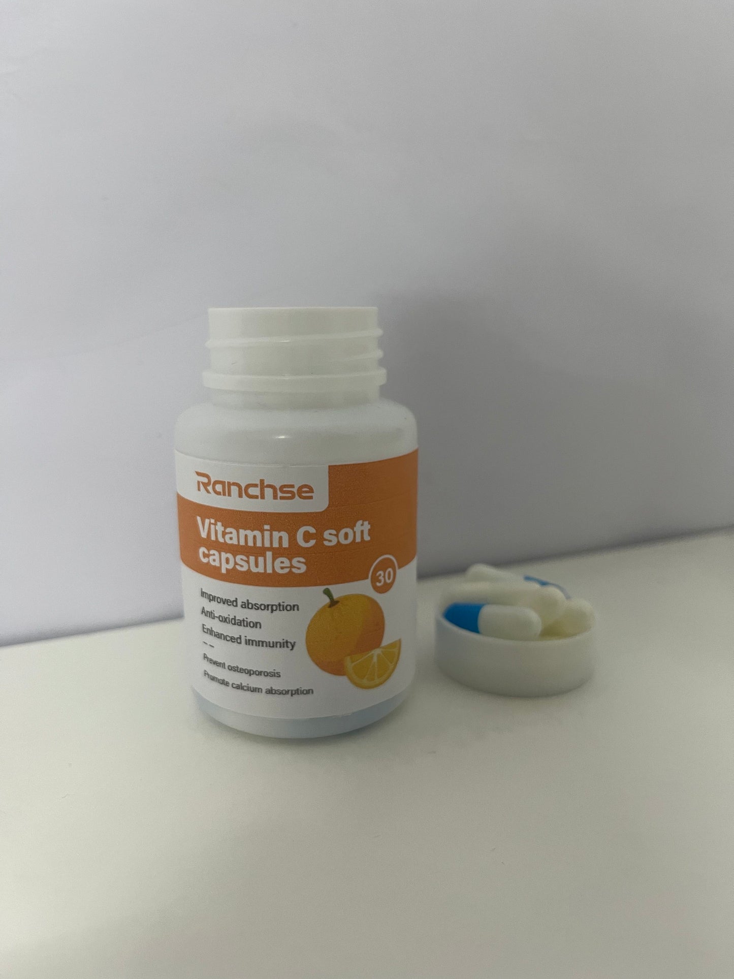 【Ranchse Vitamins】——Liquid Vitamin C Softgels, Daily Immune Defense & Collagen Support, Gluten-Free