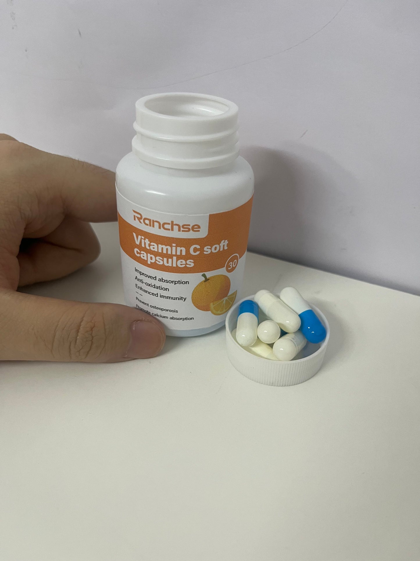 【Ranchse Vitamins】——Liquid Vitamin C Softgels, Daily Immune Defense & Collagen Support, Gluten-Free