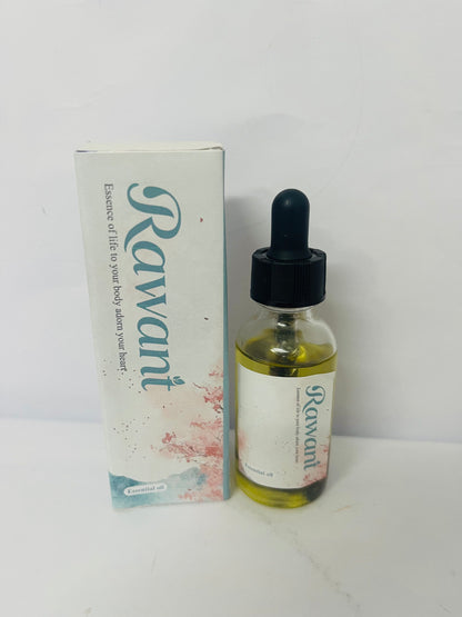 Rawant Infused Restore Rejuvenating Oil with Glass Dropper – 100% Pure & Natural Multi-Purpose Oil for Restoring Thinning Hair, Beard & Eyebrows