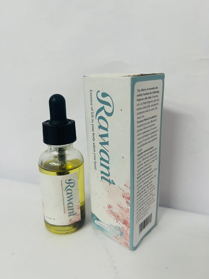 Rawant Infused Restore Rejuvenating Oil with Glass Dropper – 100% Pure & Natural Multi-Purpose Oil for Restoring Thinning Hair, Beard & Eyebrows