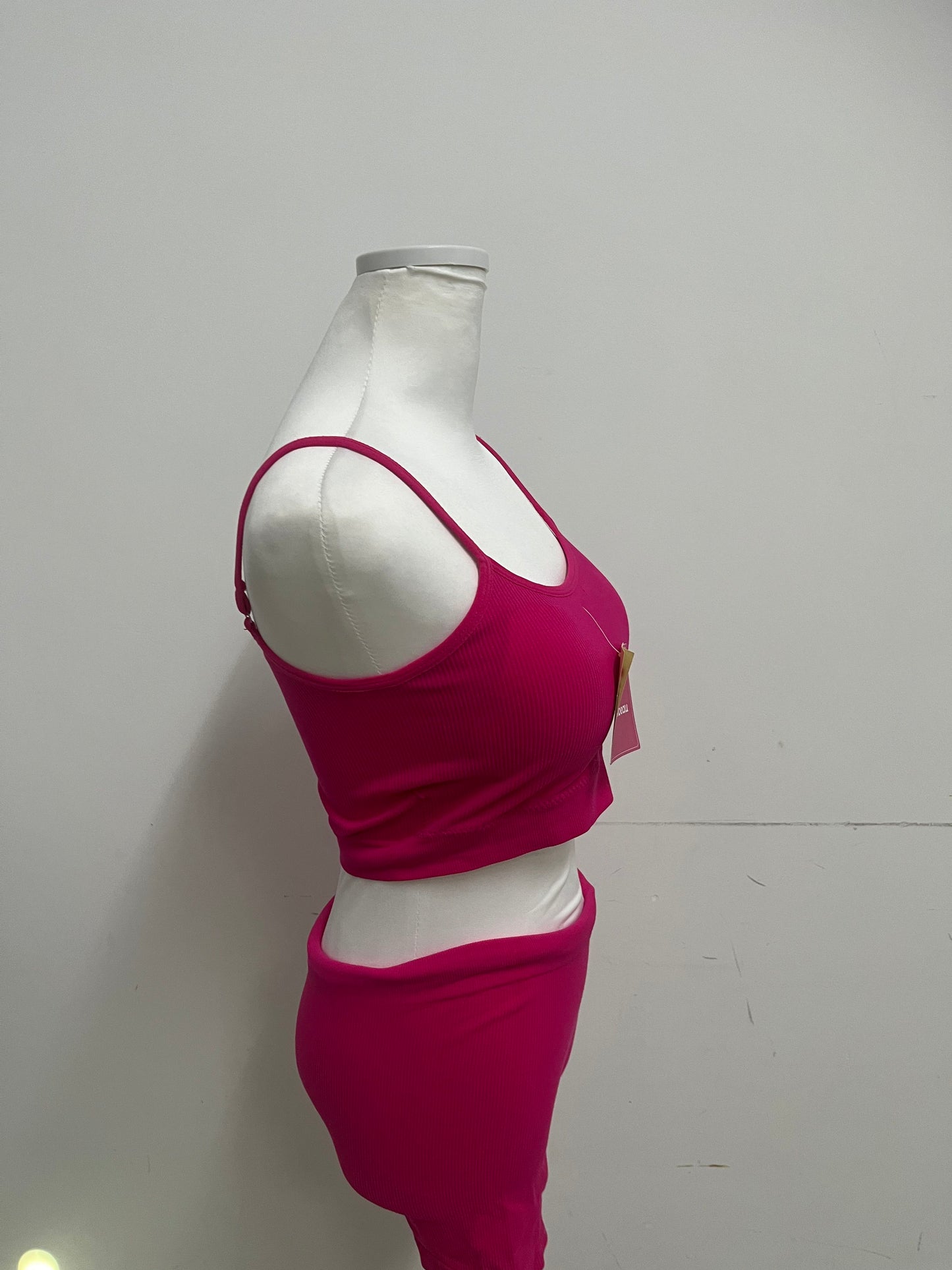 Rawbeau Track Suit - Pink 100% Cotton with Ribbed Texture & Trendy Silhouette