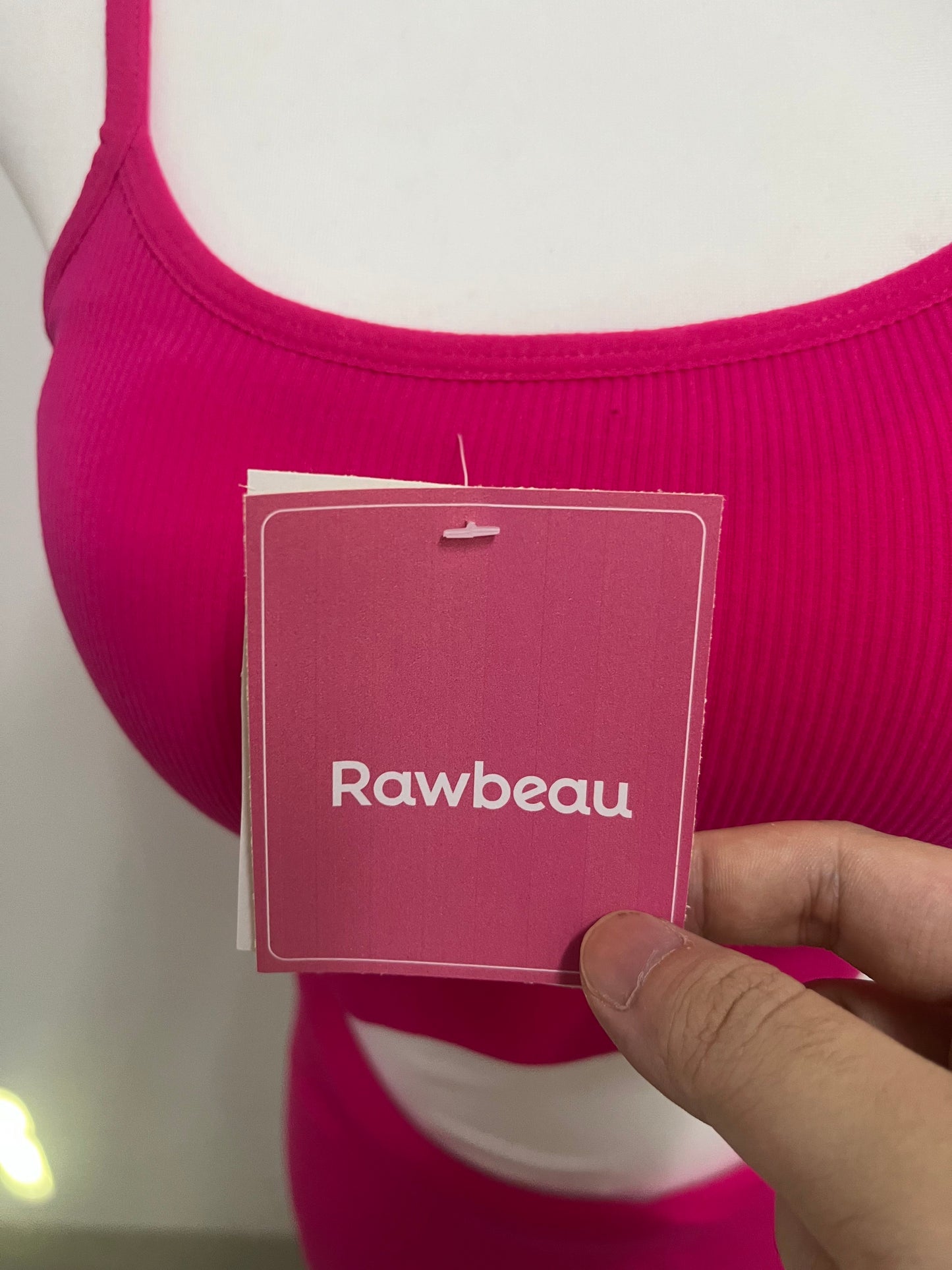 Rawbeau Track Suit - Pink 100% Cotton with Ribbed Texture & Trendy Silhouette
