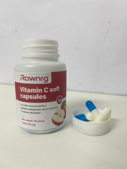 [Rawnrg Vitamins]——Rawnrg Vitamin C Soft Capsules - High-Potency VC for Immune Support & Antioxidant Protection