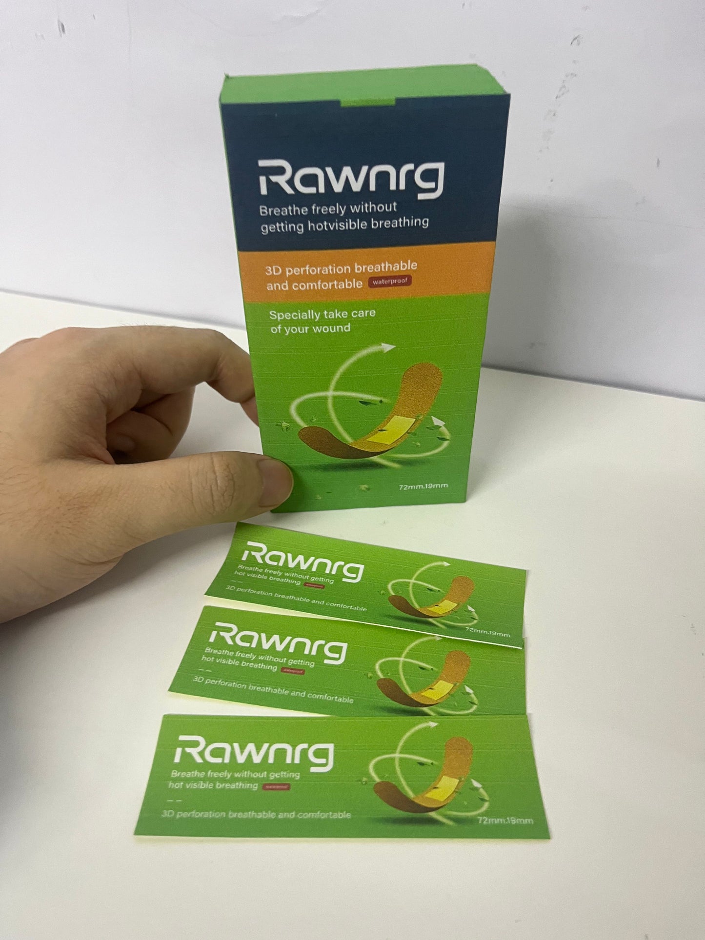 [Rawnrg Adhesive bandages]——Rawnrg 3D Breathable Waterproof Adhesive Bandages - Ultra-Thin Invisible Wound Care Strips