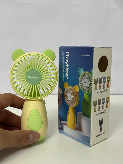 [Raytiger Electric fans]-Bear Handheld Fan - 3-Speed Portable USB Rechargeable Fan