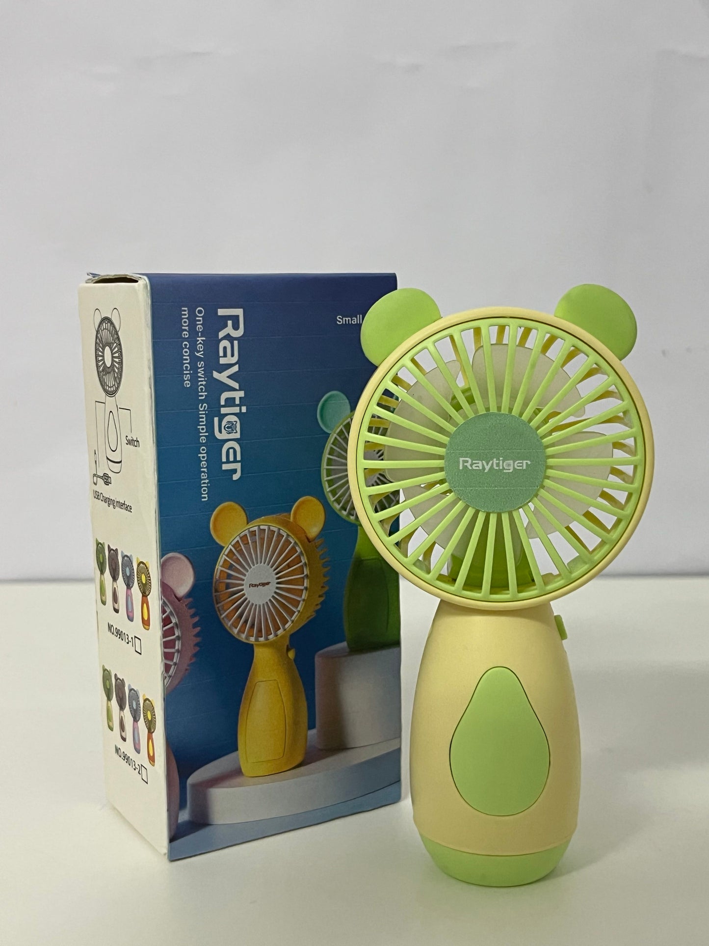 [Raytiger Electric fans]-Bear Handheld Fan - 3-Speed Portable USB Rechargeable Fan