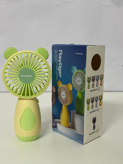 [Raytiger Electric fans]-Bear Handheld Fan - 3-Speed Portable USB Rechargeable Fan