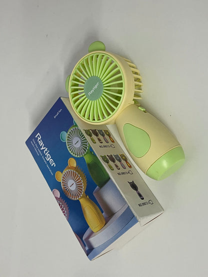 [Raytiger Electric fans]-Bear Handheld Fan - 3-Speed Portable USB Rechargeable Fan