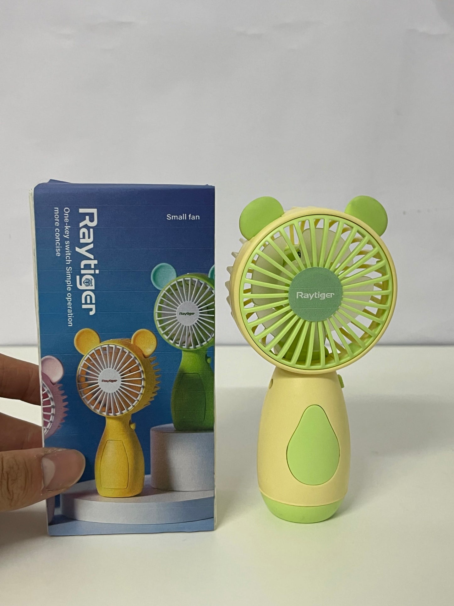 [Raytiger Electric fans]-Bear Handheld Fan - 3-Speed Portable USB Rechargeable Fan
