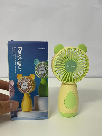 [Raytiger Electric fans]-Bear Handheld Fan - 3-Speed Portable USB Rechargeable Fan