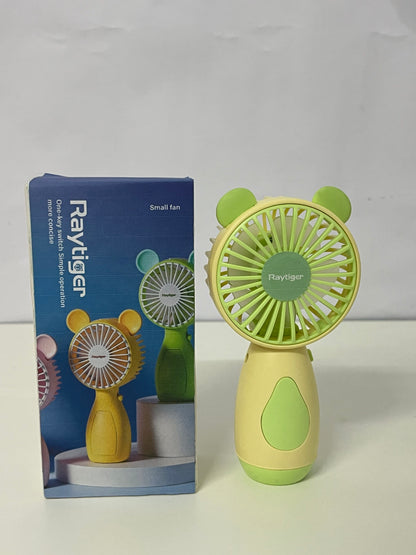 [Raytiger Electric fans]-Bear Handheld Fan - 3-Speed Portable USB Rechargeable Fan